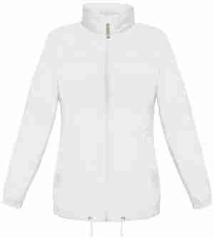 Giacca a vento leggera donna B&C B601F Bianco